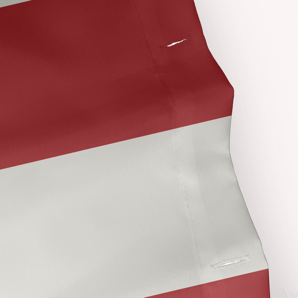 Graduated Stripe Ligonberry Red 70" w x 73" h Shower Curtain