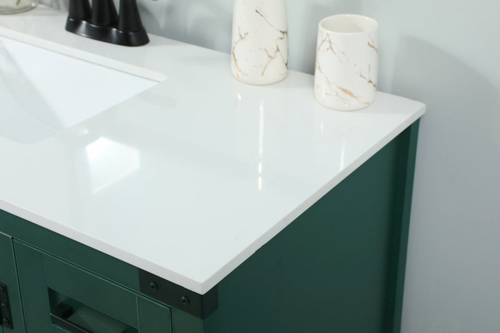 Home Living 19" Farmhouse Green-Light Bathroom Vanity