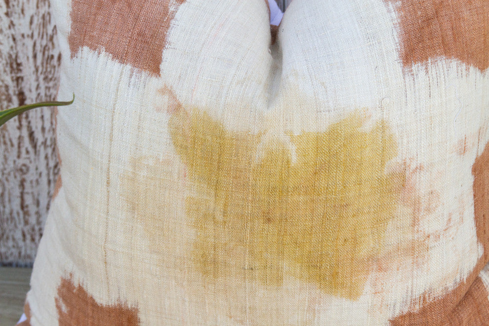 Vivi Organic Silk Ikat Pillow