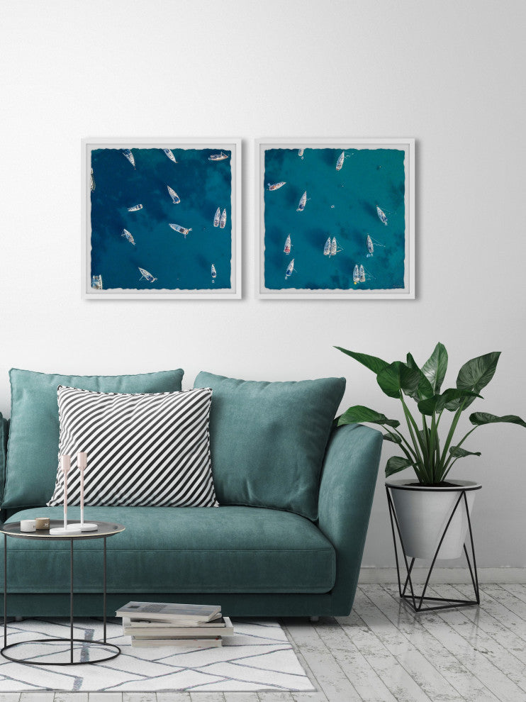 I Need a Boat Diptych, Set of 2, 18x18 Panels