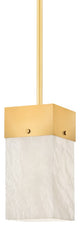 Hudson Valley Times Square 1 Light Pendant 3806-AGB, Aged Brass