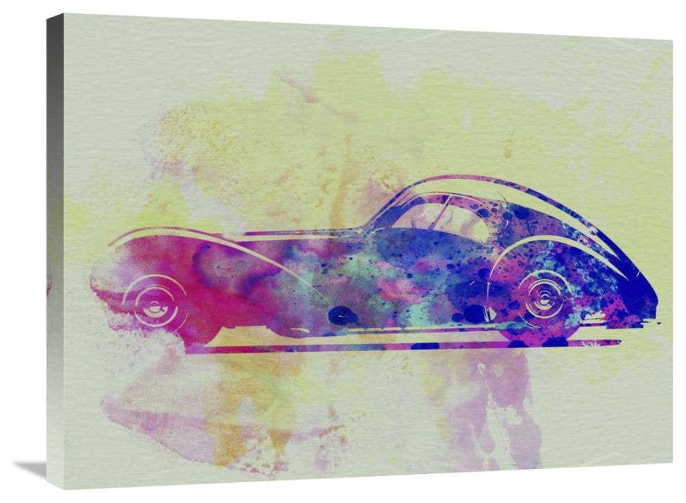 "Bugatti Atlantic Watercolor 3" Fine Art Print