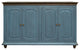 Margot Rustic Solid Wood Console/Cabinet, Blue