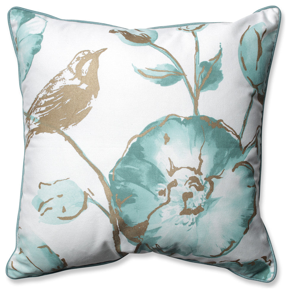 Olivia 16.5" Throw Pillow, Mist