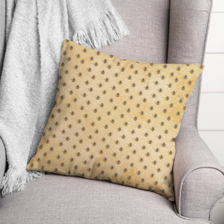 Bee Pattern 20 x 20 Spun Poly Pillow