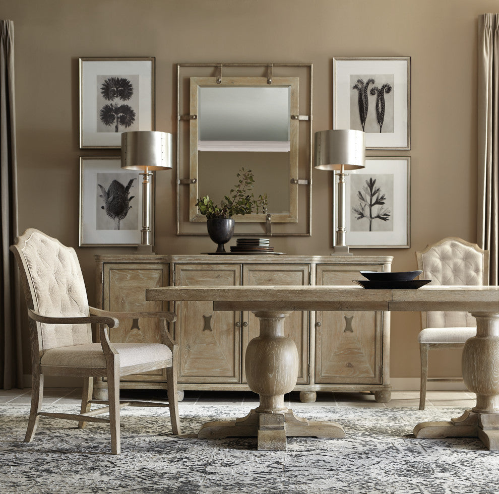 Bernhardt Rustic Patina Side Chair, Sand Finish