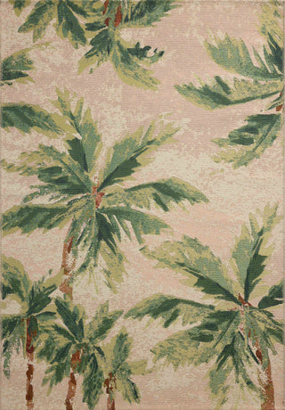 Loloi Botanical Clay / Green 18" x 18" Sample Rug