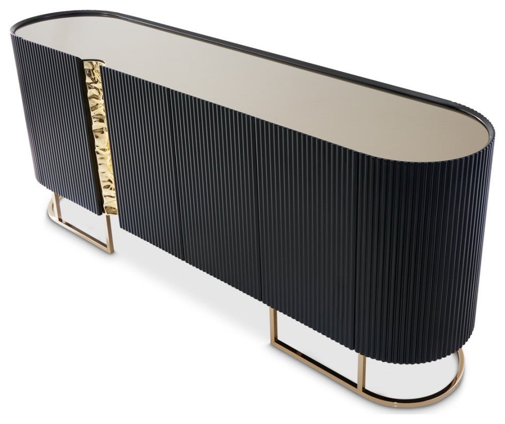 Lisbon Console Table Silken Matte Black