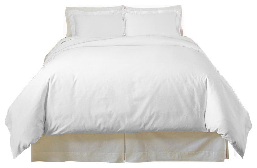 Pointehaven 500TC Duvet Set, White, Queen