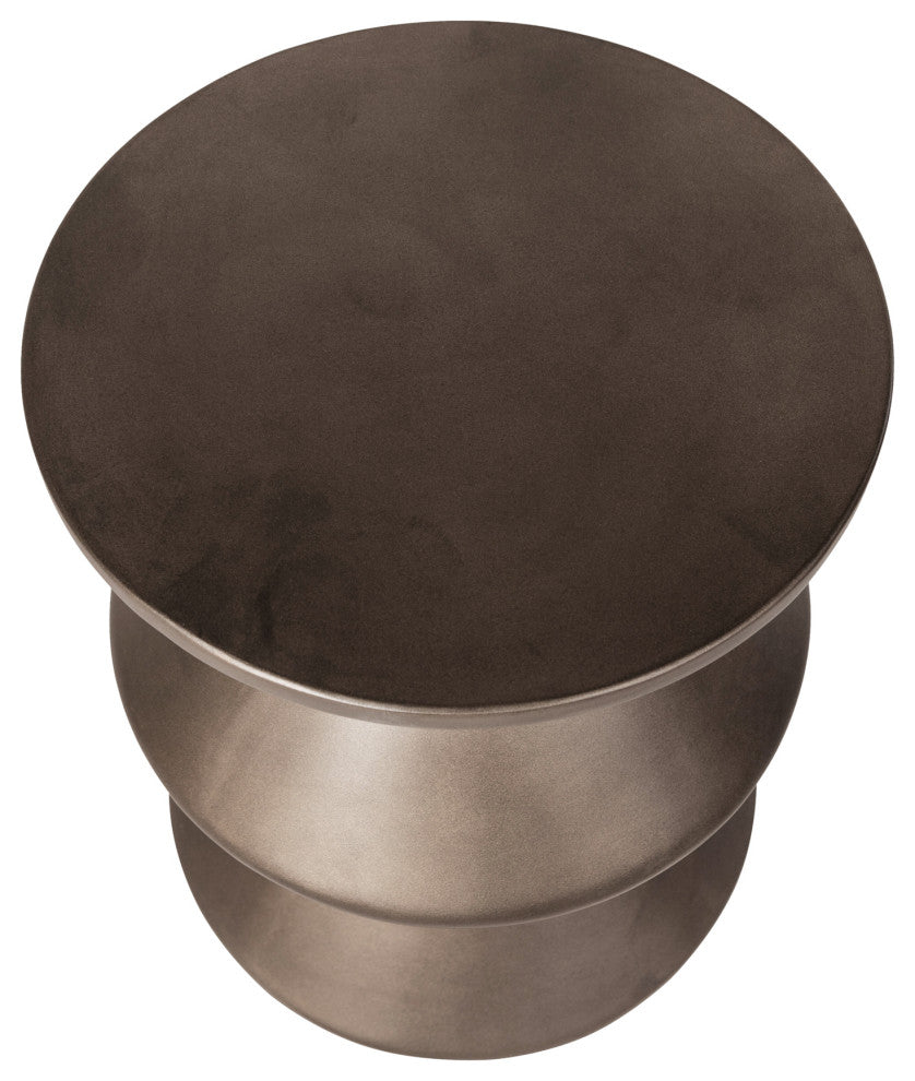 Misha Concrete Inverted Side Table, Bronze