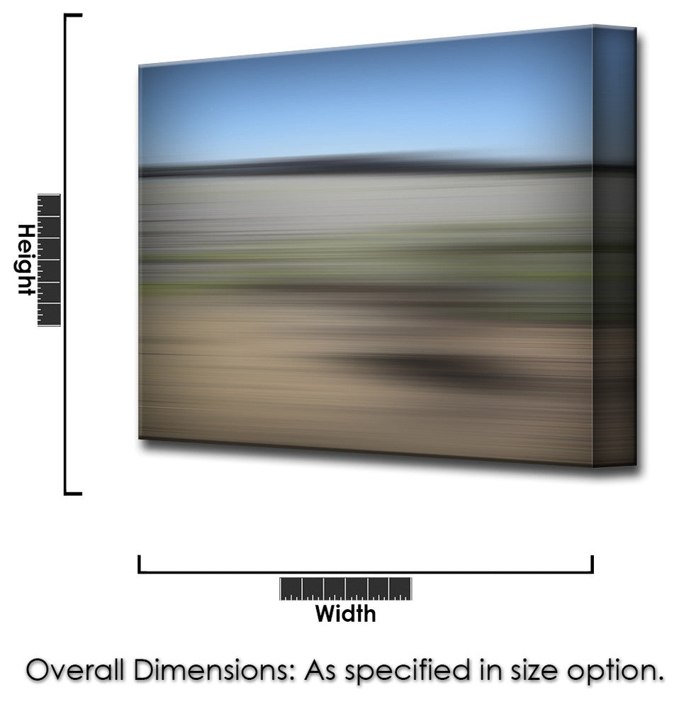 Ready2HangArt ''Blur Stripes XX'' Canvas Wall Art, 20 in. Highx30 in. Wide