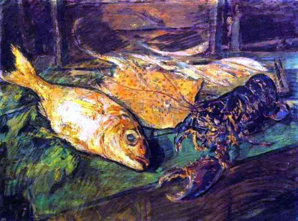 Constantin Alexeevich Korovin Still Life With Lobster Wall Decal