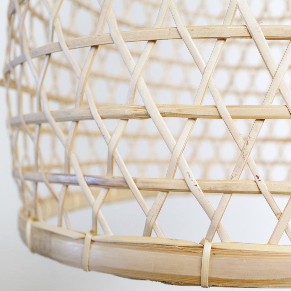 Bamboo Fish Basket Lantern Small
