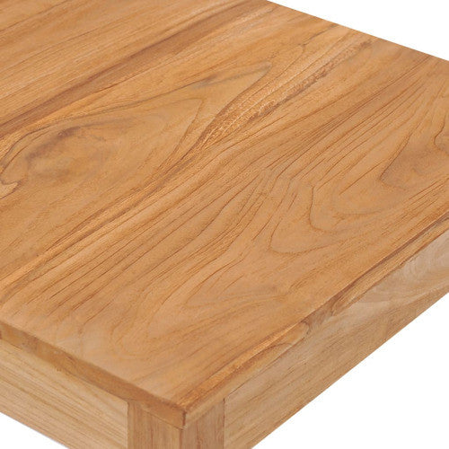 vidaXL Patio Bar Table Outdoor Counter Pub Table for Garden Yard Solid Wood Teak