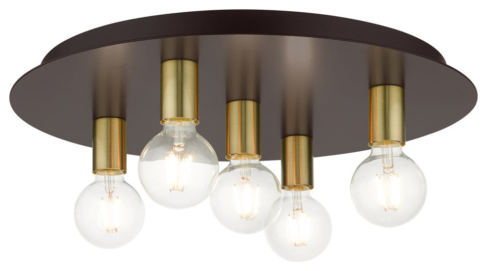 Bronze Transitional, Versatile, Modern, Urban, Minimal Flush Mount