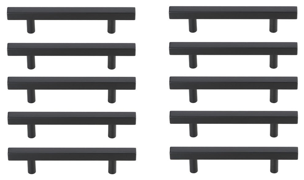 PL402-4-MB-10PK Dior 4" Center to Center Matte Black Bar Pull, Set of 10