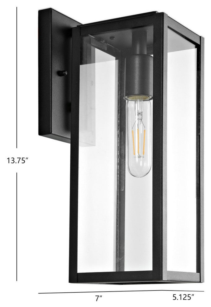 Safavieh Norsan Outdoor Wall Lantern Black