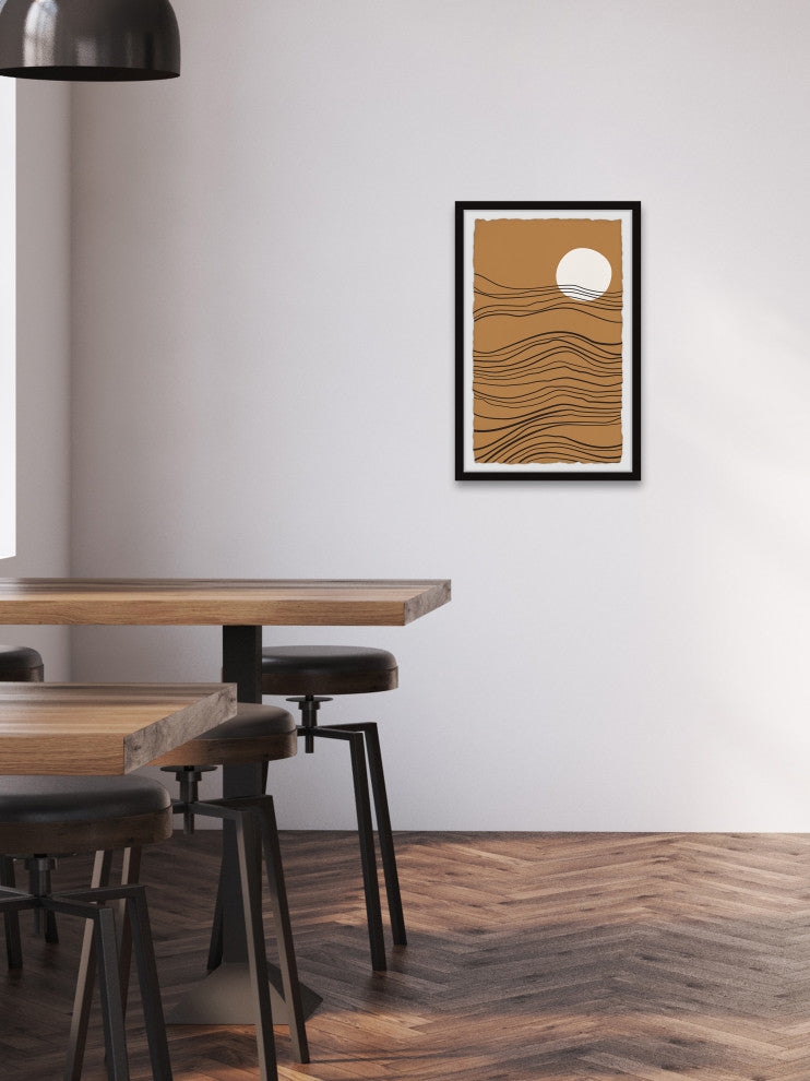 "Ridge Formation" Framed Painting Print, 8x12