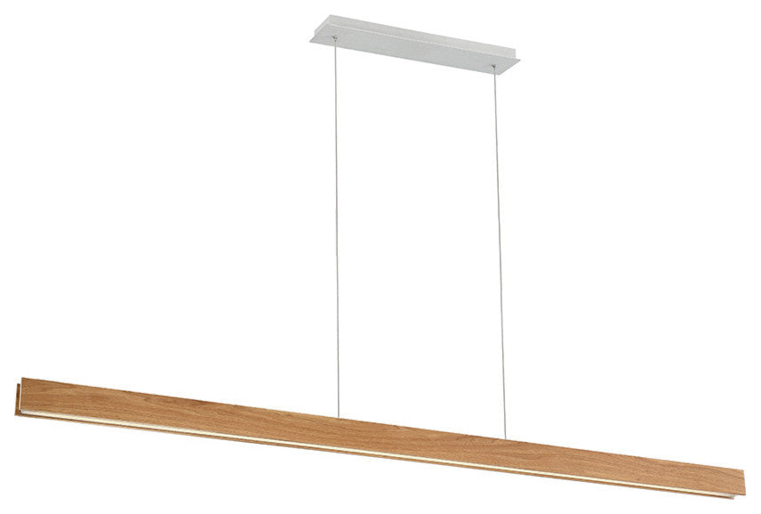 Drift LED Linear Pendant 3000K, Walnut, 84"