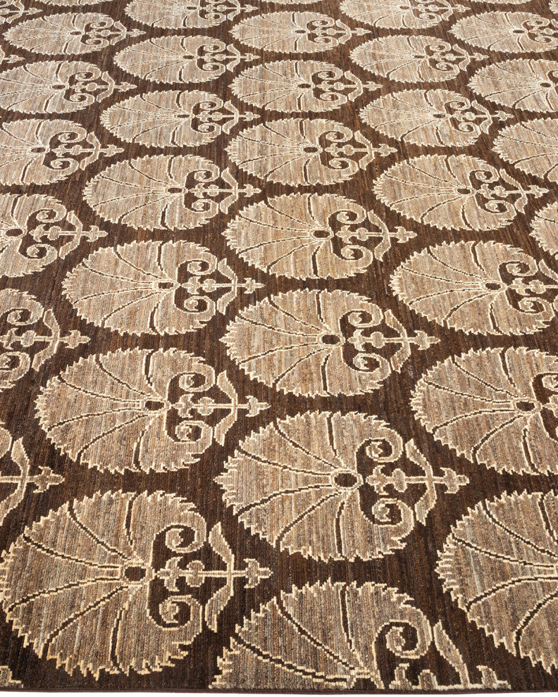 Eclectic, One-of-a-Kind Hand-Knotted Area Rug Brown, 6'10"x10'0"