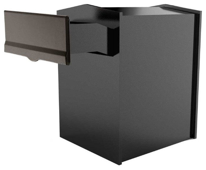 Liberty Rear Access Collection Box Letter Plate, Black, 10"