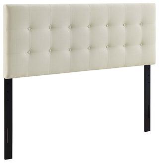 Emily Queen Upholstered Headboard, Ivory