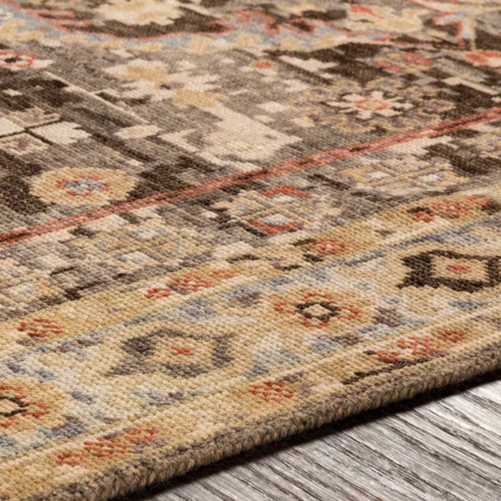 Surya Cappadocia CPP-5028 Traditional Area Rug, Taupe, 9' x 13' Rectangle