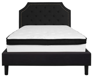 Full Platform Bed Set-Black