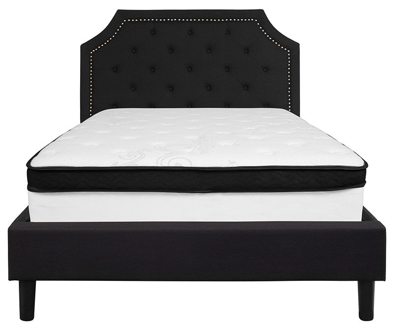 Full Platform Bed Set-Black