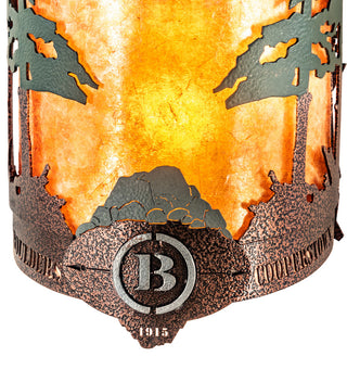 6 Wide Boulders Personalized Wall Sconce