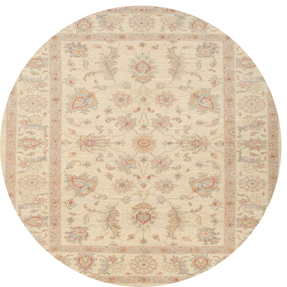 Ahgly Company Indoor Round Traditional Area Rugs, 4' Round