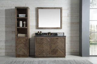 Legion Furniture Single Sink Vanity, Rustic Brown, 48"