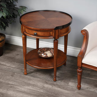 Butler Sampson Olive Ash Burl Accent Table