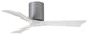 Matthews Fan, Irene-3H Ceiling Fan, Brushed Nickel, 42-Inch, Matte White