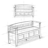 Brooklyn Entryway Storage Bench