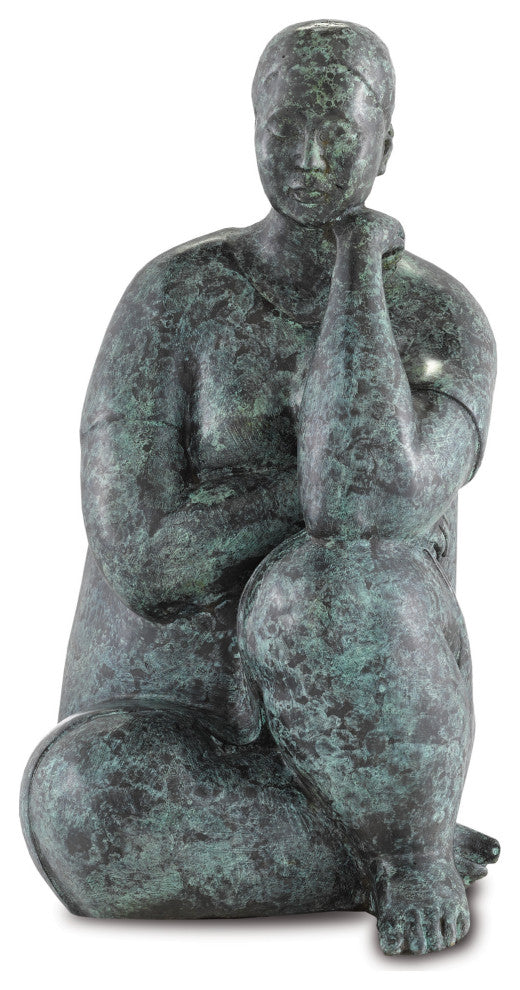 Lady Meditating Bronze