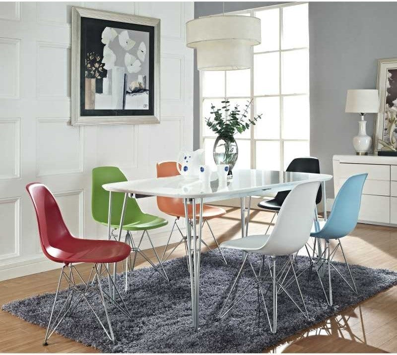 Modern Green Paris Dining Side Chair