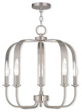 Johnson Chandelier, Brushed Nickel
