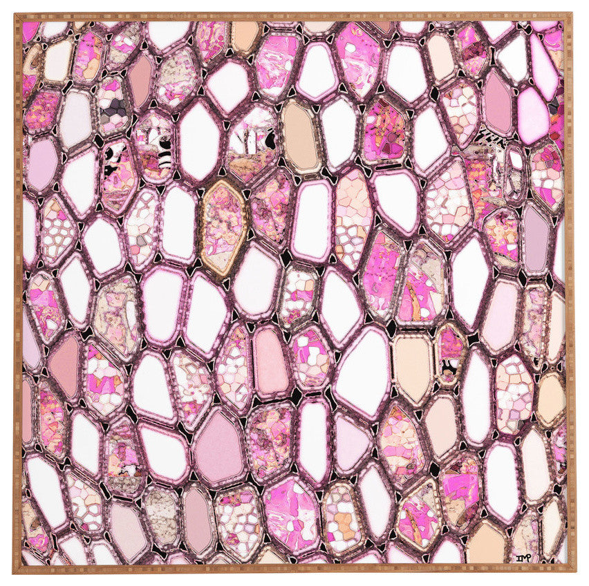 Deny Designs Ingrid Padilla Pink Cells Framed Wall Art