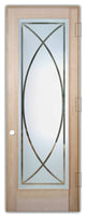 Interior Prehung Door or Interior Slab Door - Arcs - Douglas Fir (stain...