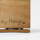 Addie Joy My Things 3-Opening Rotating Desk Organizer - Wood Wash