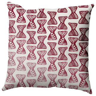 Ombre Bongo Outdoor Pillow, Red, 14"x20"