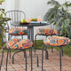 15" Round Outdoor Bistro Chair Cushion, Set of 4, Surreal
