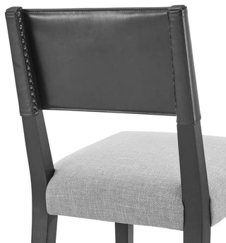 Kylo PU/Fabric Counter Stool, Borneo Black/Meridien Gray