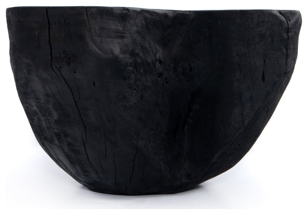 Live Edge Bowl-Carbonized Black