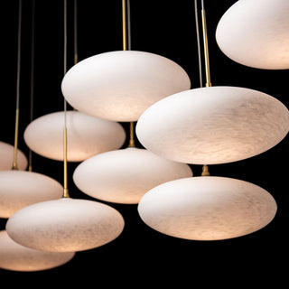 Clouds 10-Light Pendant, Modern Brass, Standard Height