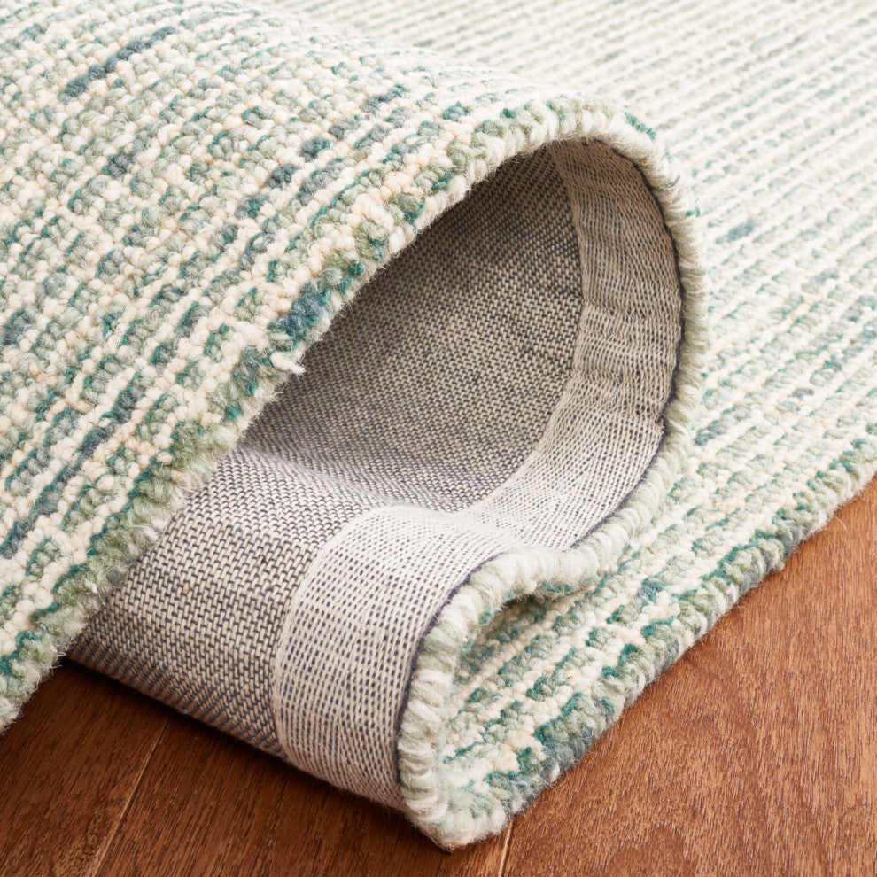 Safavieh Couture Abstract Collection ABT484 Area Rug, Green/Ivory, 2'3"x12'