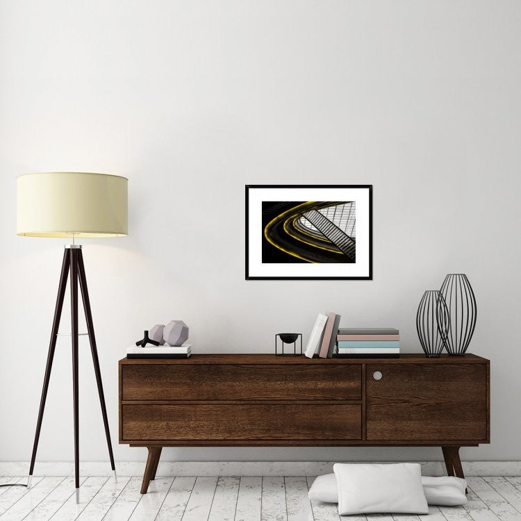 "On Higher Level" Framed Digital Print by Gilbert Claes, 30x22"