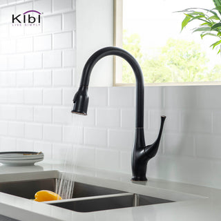Cedar Single Handle Pull Down Kitchen Faucet, Oil Rubbed Bronze, W/O Soap Dispen