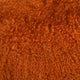 Genuine Mongolian Sheepskin Throw Pillow with Insert (16+ Colors), Burnt Orange